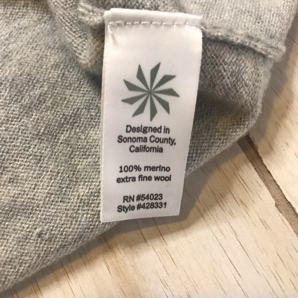 Athleta Cowl Neck Gray Color Block Sweater Dress - Picture 7 of 7